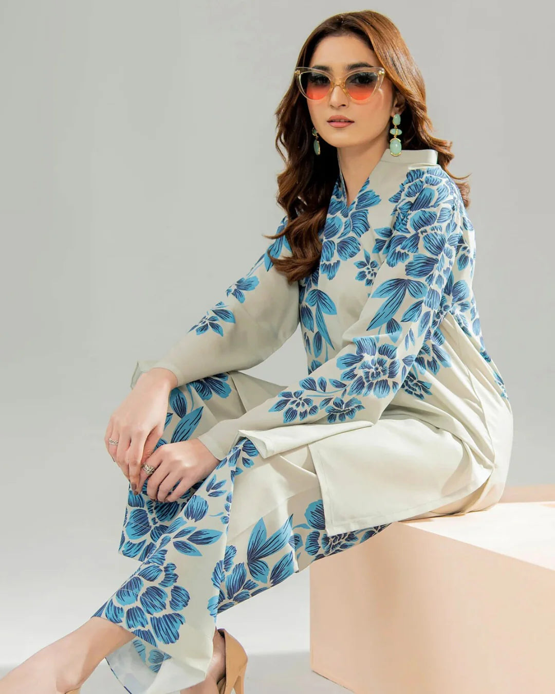 Blue Flous Co-Ord Set